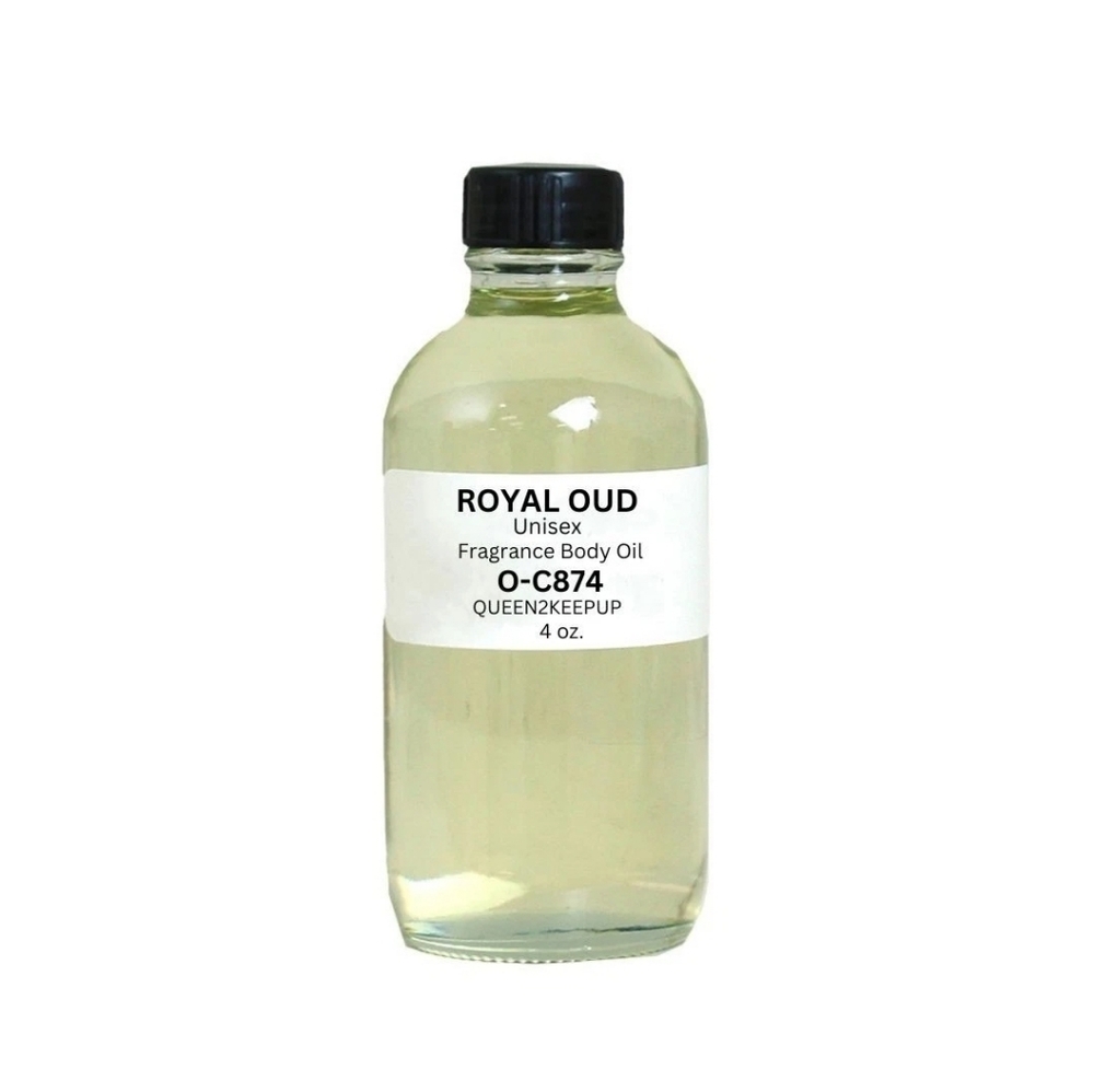 Royal Oud (Unisex) Body Oil 4 oz Fragrance All Natural Pure Uncut Scent